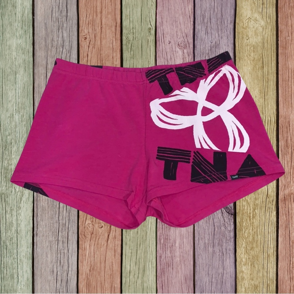 TNA Pink Athletic Shorts with Elastic Waistband